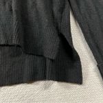 J.Crew  V-neck sweater merino wool alpaca blend in black size medium EUC Photo 1