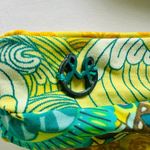 l*space Maaji 2pc Bralette Bikini Size M Lo Rise Bottom Small Green Yellow Floral Boho Photo 2