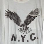 Wild Pearl White Short Sleeve Cotton Eagle NYC Casual Pocket T-Shirt Women Sz S Photo 2
