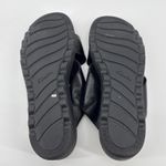 Clarks Jillian Gem Wedge Sandal Black Leather Criss Cross Slip On Unworn SZ 11 Photo 3