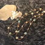 Bohemian semi precious gemstone beaded necklace approximately 46 Photo 0