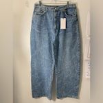 ZARA  Blue Bow Patterned Women Baggy Jeans 8727/013/400 Photo 4