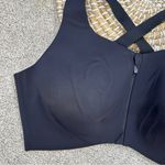 Knix Women’s Catalyst Front Zip Sports Bra Cross Back High Impact Black Size 7+ Photo 4