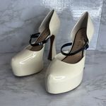 Gianni Bini Giani Bini Patent Leather Black Platform Ankle Strap Heels 9.5M Barbie bratz Photo 1