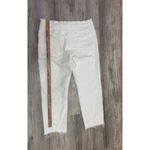 Madewell  90s Straight Crop Jeans Women's‎ Size 32 White Raw Hem Denim Photo 5