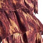 House of Harlow  Women’s Tiered Ruffle Metallic Mini Dress size medium Photo 4