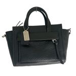 Coach EUC Bleecker Mini Riley Carryall Black Pebbled Leather Crossbody Strap Photo 5