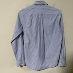 Everlane Women’s Oxford Top Blue and White Stripe Size 2 Long Sleeve Collar Photo 4