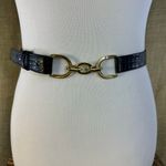 Talbots Womens Black Leather Dress Trouser Belt 38-41 Inch Photo 4