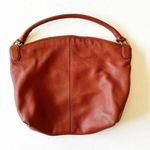 Aimee Kestenberg Slouchy Pebbled Leather Hobo Terra Cotta Shoulder Bag Gold Zip Photo 1