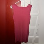 INC International Concepts Draped Cowl Neck Sleeveless Bodycon Red Midi Dress Photo 4