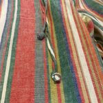 For Cynthia  Linen Blend Striped Elastic Waist Pants Sz Medium Photo 3