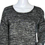J. Crew Shirt Womens Small Gray Marled Zipper Sweatshirt Casual Everyday Lounge Photo 5
