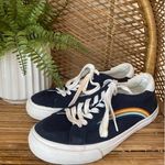 Madewell  Sidewalk Low-Top Sneakers in Rainbow Embroidered Canvas‎ Size 7.5 Photo 1