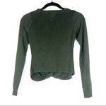 Dreamers Green Twist Pullover Sweater Small Photo 4