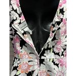 Breakin' Loose‎ Black/Pink Floral Fit Flare Midi Dress Sleeveless Size 9/10 Zip Pink Photo 4