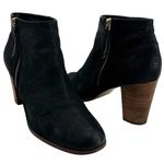 Cole Haan Women’s Black Nubuck Leather Davenport Ankle Booties Size 7.5 Elegant black leather booties with side zippers. Photo 0