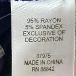 ROMANS WO SIZE 5X(38/40) NAVY TUNIC TOP WITH CROCHET ACCENT ON FRONT SOFT Blue Photo 9