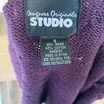 Vintage Purple Gold Button Front Ramie and Cotton Cardigan Sweater S Cropped Photo 5