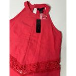 it's pink Coral Halter Top with Crochet Detail Photo 3