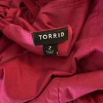 Torrid Plus Size 2X Poplin Sheer Waist Midi Dress Cherries Jubilee Pockets Photo 4