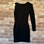 Abercrombie & Fitch Abercrombie One Sleeve Asymmetrical Sweater Dress Women’s Small Petite Black Photo 6