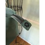 Dagne Dover  Signature Tote Womens Green Leather Laptop Padded Double Handles Zip Photo 3