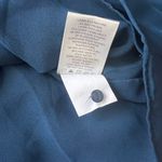 Amryllis Amaryllis Blue Cut-Out Ruffle Trim Long Sleeve Blouse Photo 7