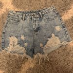 SheIn Distressed Jean Shorts Photo 0