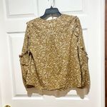 J.Crew Yellow Ruffle Sleeve Popover Blouse Photo 4