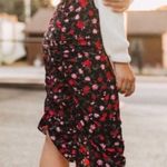 For Love & Lemons NWOT  Molly Skirt Floral Rose Ruched Photo 2