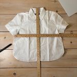 J.Crew  NWT Women's Gamine Shirt Cotton Short Sleeve White Size 6 Photo 7