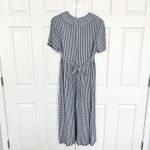 J.B.S. LTD. Vintage Gingham Rosette Maxi Dress Blue Size 16 Photo 3