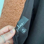 Lulus Women’s  Black Skater A-Line Flare Mini Dress Low Back Size Medium Photo 2