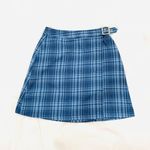 Brandy Melville Blue Plaid Emerson Skirt Photo 0