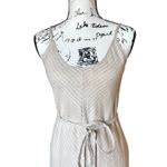 Fifteen Twenty Striped Maxi 100% Linen Beige Sleeveless Belted USA Women's S Photo 1