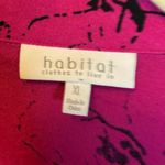 Habitat  Blouse Women's Size XL Abstract Artsy office Pink Black Photo 3