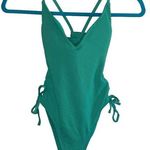 Stoney Clover Lane NWOT Stoney Clover Ln X Target Deep V Neck Textured One Piece Swimsuit Photo 0