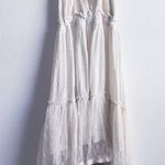 Free People 100 Degree Ivory White Lace Ruffle Mini Halter Dress Photo 2