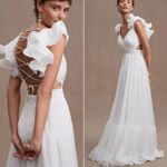 Mac Duggal 67911 Ruffled Tiered Cut Out Chiffon Gown Dress White 6 Photo 2
