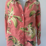 Tommy Bahama Women's Tropical Peach  Linen LS Button Down, Sz: S (b50) Photo 0