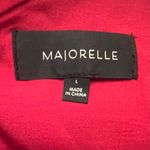 Majorelle  Shiloh Puff Sleeve Waist Tie Ruffle Mini Dress Red Leopard Size‎ Large Photo 14