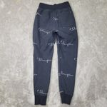 Champion  Reverse‎ Weave Black Logo Print Joggers size Small Fade Photo 6