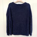 NEW Boden Navy Sparkle Ribbed V Photo 7