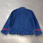 Ralph Lauren  Denim Double Breasted Jacket Women's Size L Military Officer Photo 6