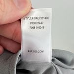 Lulus Women L Stylize Flounce Hem Mini Dress Slate Blue Grey Cocktail Wedding Photo 7