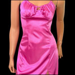 H&M Y2K Milkmaid Babydoll Midi Slip Dress Sz. S Pink Fairy Satin Coquette Dainty Photo 4