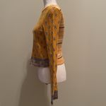 Free People  New Age Crew Neck Boho Cropped Sweater Photo 3