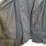 XCVI π« Lightweight Ruched Cotton Safari Utility Military Jacket, Olive Green 2X Photo 6