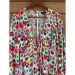 NWT AFRM Caprice Long Sleeve Mini Dress in Summer Daisy Bouquet Women’s size XS​ Red Photo 4